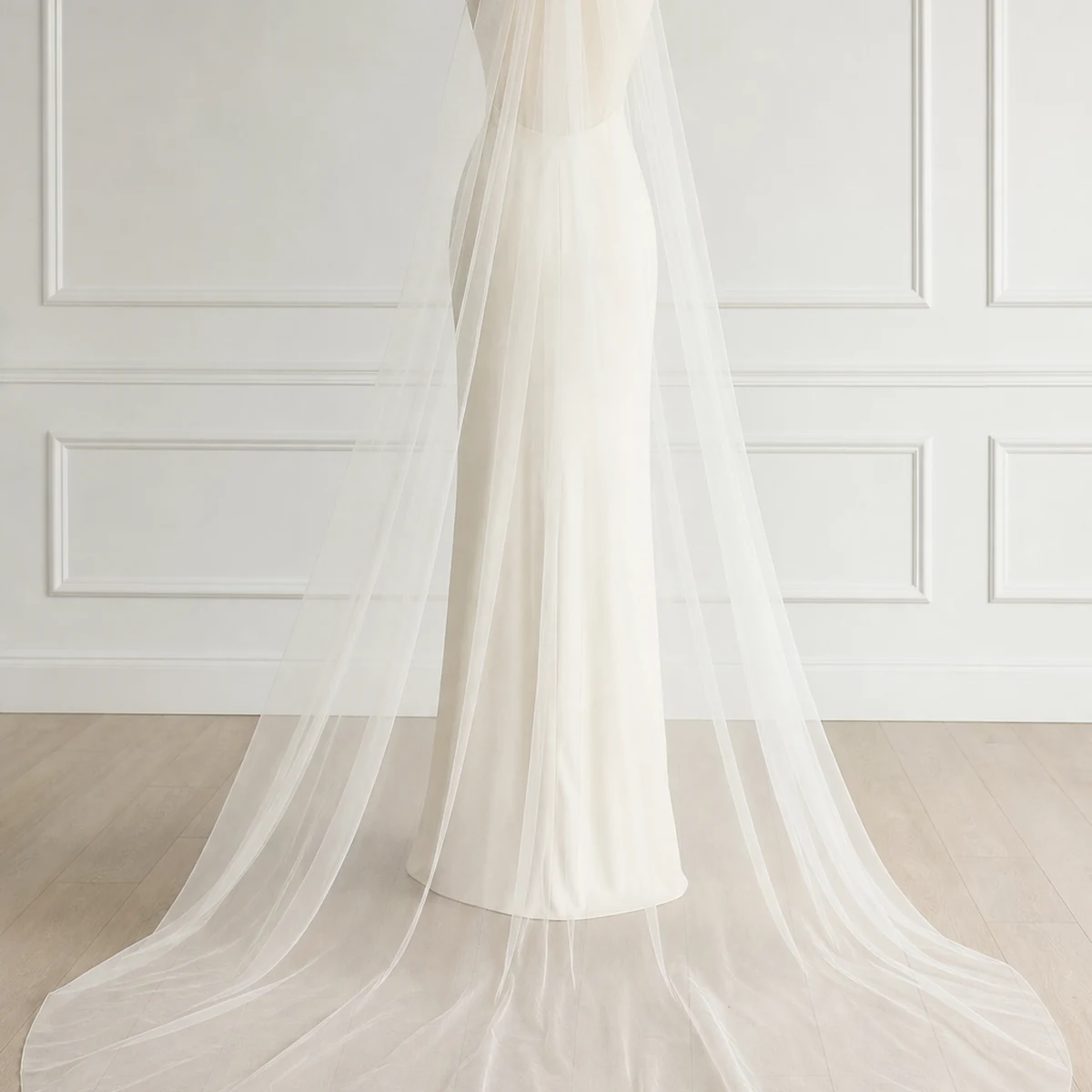 Silver Edge Wedding Veil